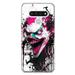 MUNDAZE LG Stylo 6 Shockproof Clear Hybrid Protective Phone Case Evil Joker Face Painting Graffiti Cover