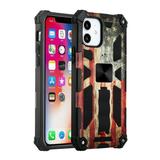 For Apple iPhone XR Heavy Duty Hybrid Fold Slide Kickstand [Military Grade] Rugged Fit Magnetic Car Mount Stand Cover Xpm Phone Case [ USA United State of America ]