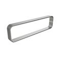 Randolph Morris Flat Metal Hand Towel Holder Vertical Brushed Chrome RM45082-BC