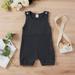 Simplmasygenix Infant Jumpsuit Clearance Travel Essentials Baby Boys Girls Sleeveless Solid Romper Jumpsuit