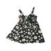 Tosmy Dresses For Girls Casual Dress Summer Scoop Neck Sleeveless Floral Flowy Print Plain Sundress Beach Dress Party Dress