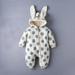 Simplmasygenix Infant Jumpsuit Clearance Travel Essentials Baby Boys Girls Warm Polka Dot Zipper Thick Hooded Romper Outfits