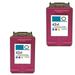 Replacement 62XL 62 XL Color High Yield Ink Cartridge compatible for HP OfficeJet 200 250 5740 8040 Envy 5540 5640 5660 7640 7645 Printer - 2 Pack