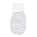 MORI Swaddle Bag, 30% organic cotton & 70% bamboo, available for newborn up to 2/3 months (One Size, Grey Stripe)