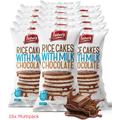 Lieber's Chocolate Covered Rice Cakes (Case of 16) Kosher Certified Dairy, Gluten Free Snack (Milk Chocolate)