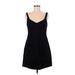 Nanette Lepore Casual Dress - Mini: Black Solid Dresses - Women's Size 8