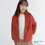 Kid's Fluffy Yarn Fleece Full-Zip Jacket | Orange | 9-10Y | UNIQLO US