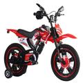 2022 New Childrens Simulation Motorcycle Childrens Bicycle 12-inch Mountain Outdoor Sports Metal Solid Childrens Bicycle