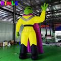 8m 26ftH Custom Giant Inflatable Alien Balloons With Purple Cape Halloween Party Decoration UFO Alien Cartoon