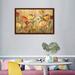 East Urban Home Joyful Ranunculi by Silvia Vassileva - Painting Print Canvas/Metal in Green/Orange/Yellow | 26 H x 40 W in | Wayfair