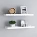 Latitude Run® Wall Shelves Floating Shelves Wall Mounted Display Shelves for Book Wood in White | 1.2 H x 23.6 W x 3.5 D in | Wayfair