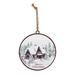 Melrose International No Pattern Holiday Shaped Ornament Metal in Green/White | 6 H x 6 W x 0.5 D in | Wayfair 86098