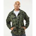 Burnside 9718 Men's Nylon Coaches Jacket in Green size Large | Polyester