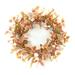 The Holiday Aisle® Gurtie Faux Mixed Assortment 22.5" Wreath, Polyester in Green/Orange | 22.5 H x 22.5 W x 6.5 D in | Wayfair