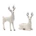 The Holiday Aisle® Plush Holiday Deer Décor Set of 2, Polyester | 20.5 H x 13 W x 8.5 D in | Wayfair 45F9091F769E4AEEA2572DC4078F035C