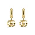 Gucci GG Running 18ct Yellow Gold Drop Earrings - Gold