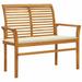 Dcenta Patio Bench with Cushion Teak Wood Park Bench Wooden Outdoor Bench Chair for Garden Entryway Yard Porch Backyard 44.1 x 21.7 x 37 Inches (W x D x H)