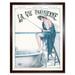 Vintage French Fashion La Vie Parisienne Fishing in Bath Magazine Cover Art Print Framed Poster Wall Decor 12x16 inch