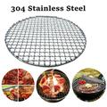 Ludlz Multi-Purpose Round Stainless Steel Cross Wire Steaming Cooling Barbecue Rack/Carbon Baking Net/Grill BBQ Grill Roast Mesh Net Non-stick Barbecue Baking Pan