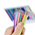 Oalirro 48 Colors Gel Pen Refills Glitter Fluorescent Pen Refill Replacements Pen Ink Refills Student Stationery for Gel Ink Pen 48PCS