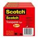 Scotch Transparent Tape 3 Boxes 1 in x 2592 in (600-72-3PK)