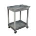 Luxor 24 x 32 Two Shelf Tub Utility Cart - Gray