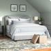 Amy Upholstered Bed-In-A-Box in Stone Beige