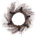 20 in Black Halloween Twig Wreath with Bats and Orange LEDs - N/A