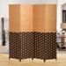 NiamVelo 4 Panel Wood Rooms Dividers Folding Privacy Screen Portable Screen Partition Wall Dividers for Home Office CM
