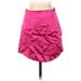 Zara Formal Skirt: Pink Solid Bottoms - Women's Size X-Small