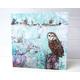 Barn Owl Christmas Card, Whimsical Card For Friends, Art Family, Fine Lovers