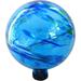 GxIne (16BFG04 Glow in The Dark Glass Gazing Globe - Decorative Glass Gazing Globe/Ball/Sphere Lawn Ornament for Gardens (10 Inch Blue)