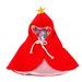 CSCHome Pet Christmas Cat Dog Costume Pet Cape with Hat Soft Thick Christmas Cape for Dog Cat