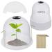10PCS Plant Protector Covers Plastic Garden Cloches Reusable Mini Greenhouse for Plants Bell Cloche Plant Protectors with Built-in Rotating Vents for Tender and New Seedlings