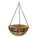 Hanging planters for outdoor plants Metal Hanging Planter Garden Hanging Basket Hanging Planter with Coco Liner Flower Pot with Chain