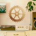 Wooden wheel Wall Art Wood Gear Wall Decor Wood Gear Pendant Wooden Retro Gear Industrial Wall Art