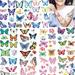 Temporary Tattoo Fake Tattoo 100pcs Pattern Waterproof Body Stickers Cute Tattoo Decorations Birthday Party Favor Supplies Decor for Kids Boys Girls Children Toddler Teens 10 Sheets Butterfly