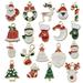Mortilo Hangs Christmas Mini Ornaments Small Resin Christmas Ornaments Mini Christmas Tree Ornaments Gifts White A home decor Gift on Clearance