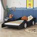 Zoomie Kids Forshee Bed Wood in Black | 16.1 H x 40.3 W x 87.4 D in | Wayfair 450F314365BA4E4FBDA7002057A22228