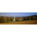 Panoramic Images Church and a barn in a field Peacham Vermont USA Poster Print by Panoramic Images - 36 x 12