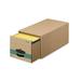 Fellowes Super Stor/Drawer Steel Plus Storage Box Legal Kraft/Green