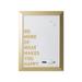 MasterVision Quote Do More Magnetic Dry Erase Board with Gold Frame - 18 x 24 in.