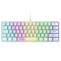 Gaming Controller K61 UK Layout 60% Gaming Keyboard RGB Backlight Wired Film Gaming Keyboard With Mechanical Touch- Mini 62 Keys Suitable For PC Office Wireless Mini Gaming Keyboard