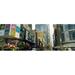Panoramic Images Traffic in a city 42nd Street Eighth Avenue Times Square Manhattan New York City New York State USA Poster Print by Panoramic Images - 36 x 12