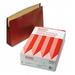 Esselte Pendaflex Premium Reinforced File Pockets - Red Fiber/Manila - Legal