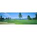 Panoramic Images Sand trap in a golf course Edgewood Tahoe Golf Course Stateline Douglas County Nevada Poster Print by Panoramic Images - 36 x 12