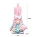 PRINxy Easter Dwarf Rabbit Decoration Cute Easter Handmade Dwarf Faceless Plush Doll Nordic Easter Home Ornament Gift Multicolor