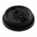 Restpresso Black Plastic 2-in-1 Straw or Sippy Coffee Cup Lid - with Detachable Double Plug Fits 8 12 16 and 20 oz - 500 count box