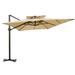 Garden Winds Replacement Canopy Top Cover for ABBA Offset Umbrella Umbrella - RipLock 350