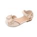 ZMHEGW Little Child Girls Shoes Flat Shoes Girls Dance Shoes Princess Shoes Little Girls Glass Shoes Bow Shoes for 1-5Y